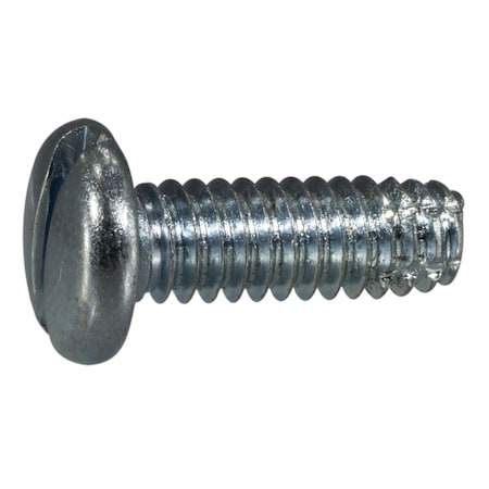 Midwest Fastener Thread Cutting Screw, 1/4" x 3/4 in, Zinc Plated Steel Pan Head Slotted Drive, 16 PK 61513